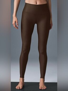 ALO AIRLIFT High-Rise Slim Fit Women’s Leggings - Brown